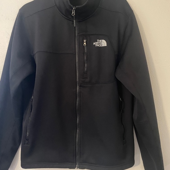 The North Face Apex Riser Jacket Mens Medium Black WindWall Soft Shell - Picture 11 of 11